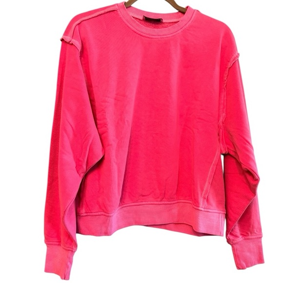 Zenana Outfitters Soft Fleece Pigment Dye
Pullover in Pink - Picture 3 of 9
